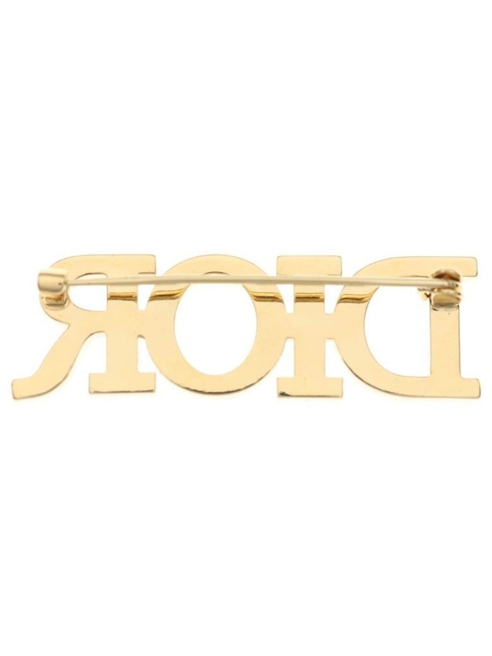 Dior Dio(r)evolution Metal Rhinestone Brooch Gold - Picture 2 of 6